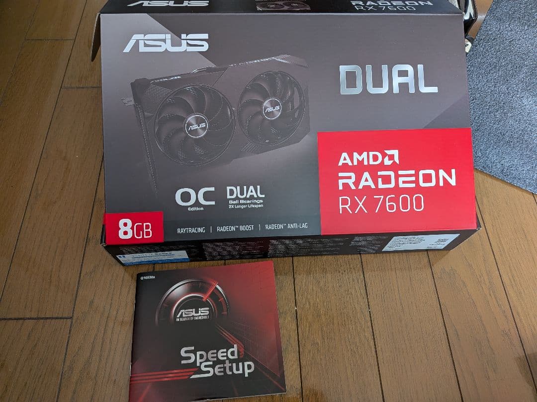 グラフィックボード・グラボ・ビデオカード ASUS AMD Radeon RX 7600 8GB OC Dual