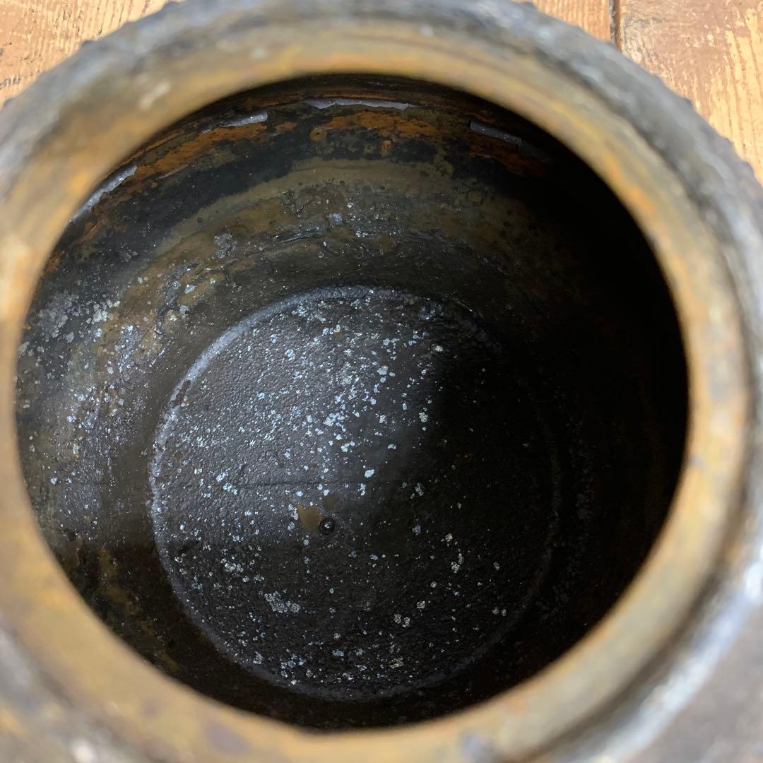 E-壁 【伝統工芸】南部鉄器 鉄瓶 南部及勘 刻印あり 鋳物 茶道具