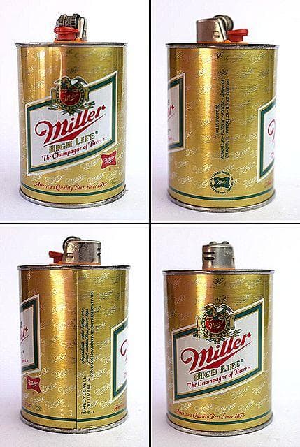 70's MILLER ミラー BEER ビール ビンテージ 缶型 ライター入れ