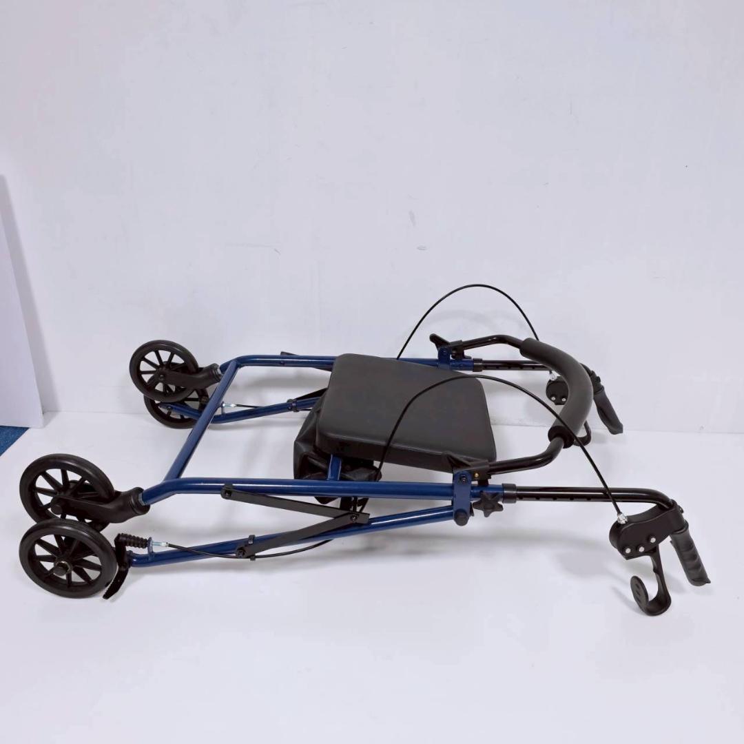 【未使用級】折りたたみ式 高齢者 歩行器 補助車 収納ケース付