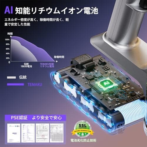 掃除機 コードレス【2026年モデル先行発売！業界トップレベルの90KPa超強力