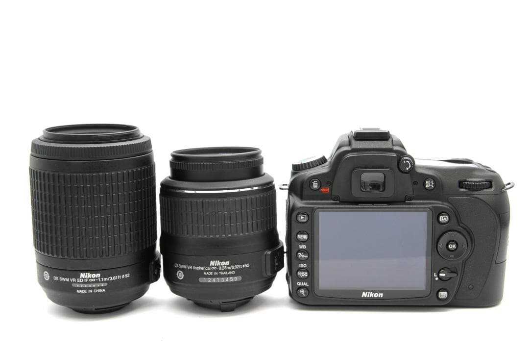 s数7816枚 Nikon D90 ダブルレンズ 18-55 55-200 VR