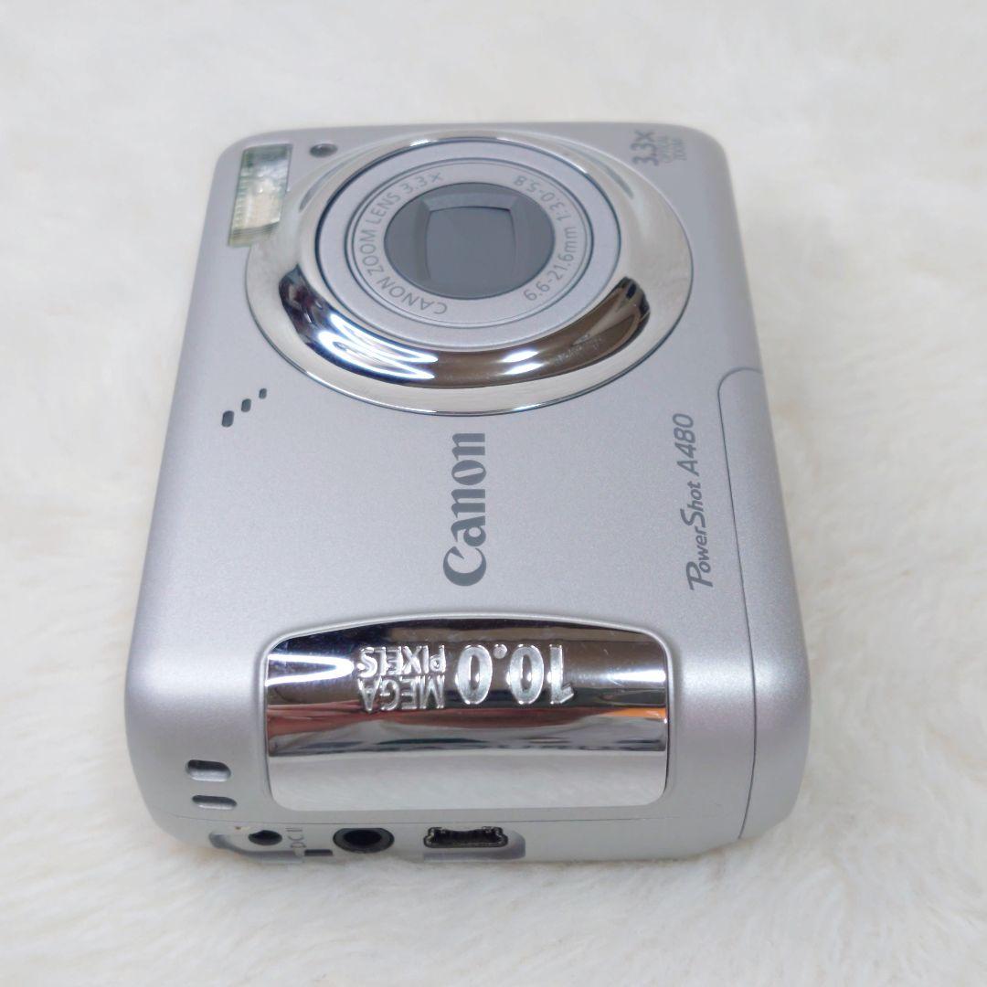 ✨美品✨Canon PowerShot A480 シルバー 単3電池 動作品