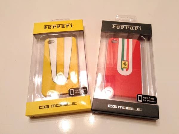 ❤️新品★フェラーリ iphone4用ハードケース レッドFerrari赤カバー
