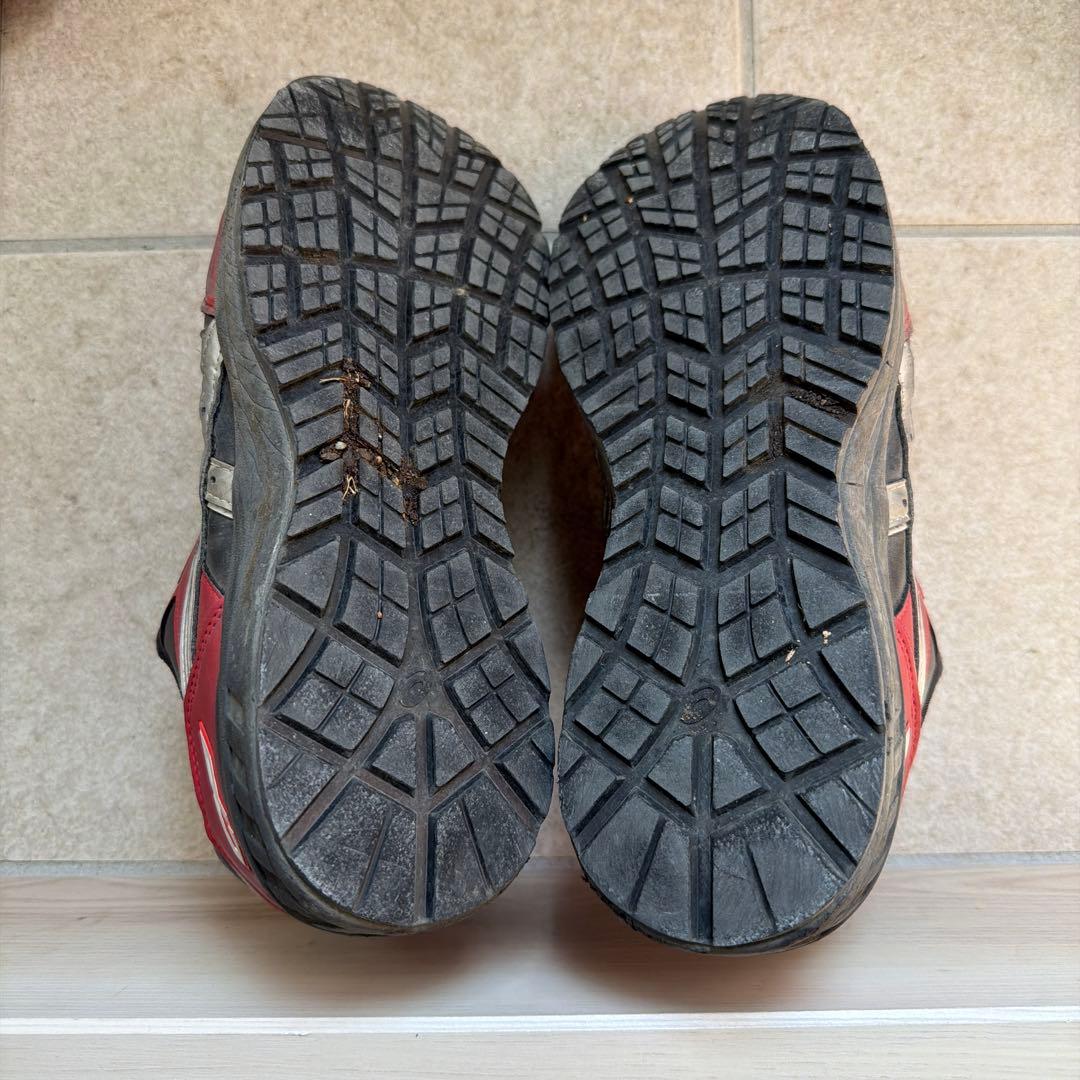 ASICS 安全靴 JSAA A種 黒/赤