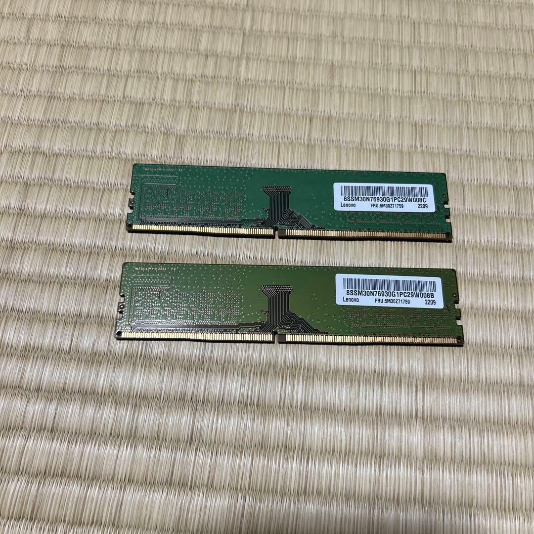 W*h様 （ジャンク）デスクトップPCメインメモリ8GB ✖️2