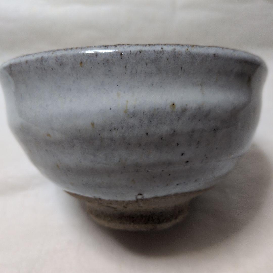 【あがの　斑白釉碗】