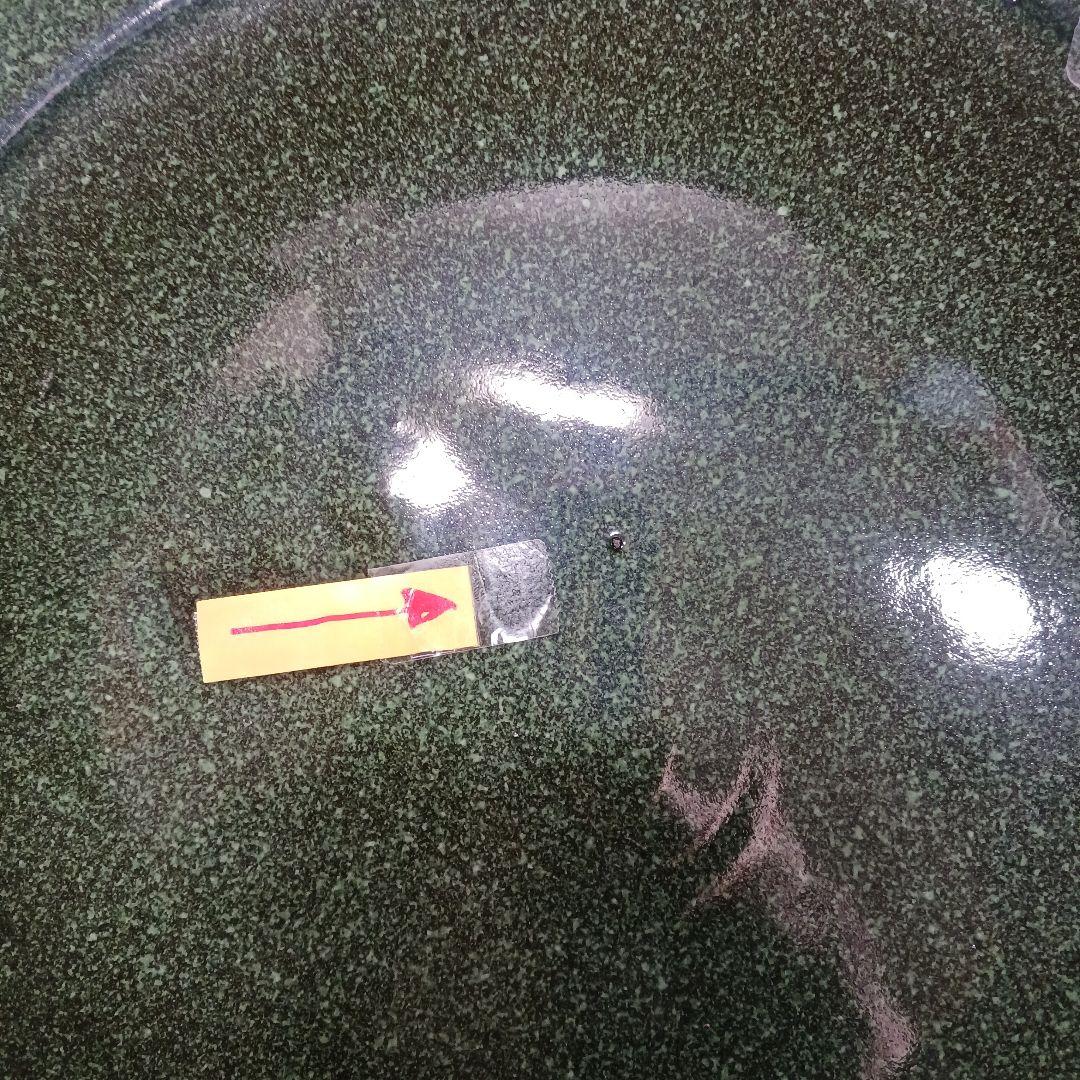新品　∅50　陶器　睡蓮鉢　大型　メダカ鉢　難有　エメラルドグリーン　緑黒LBK