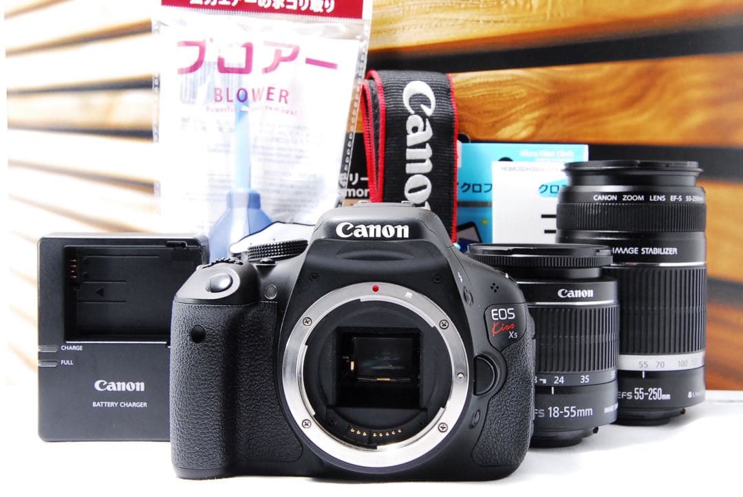 ★初心者★デジタル一眼レフ★Canon★ダブルレンズ★kissx5 スマホ転送