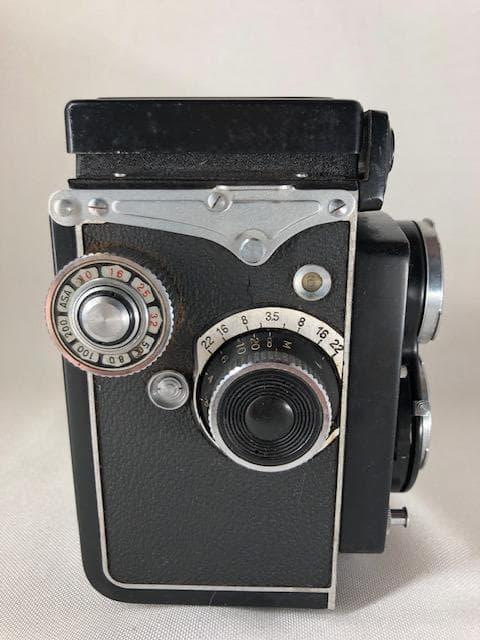 【希少】二眼レフ ヤシカフレックス 新B型 純正ケース付 d1009y101
