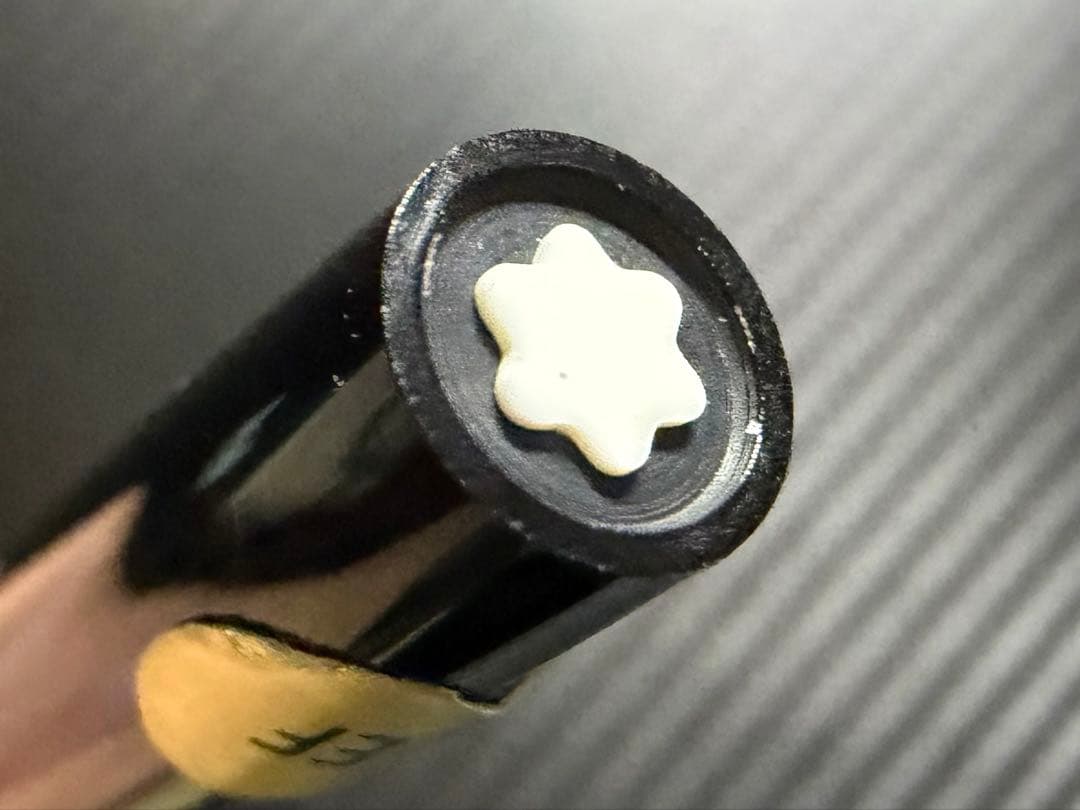 極美品 モンブラン No.221 万年筆 ブラック EF 極細字 両用式