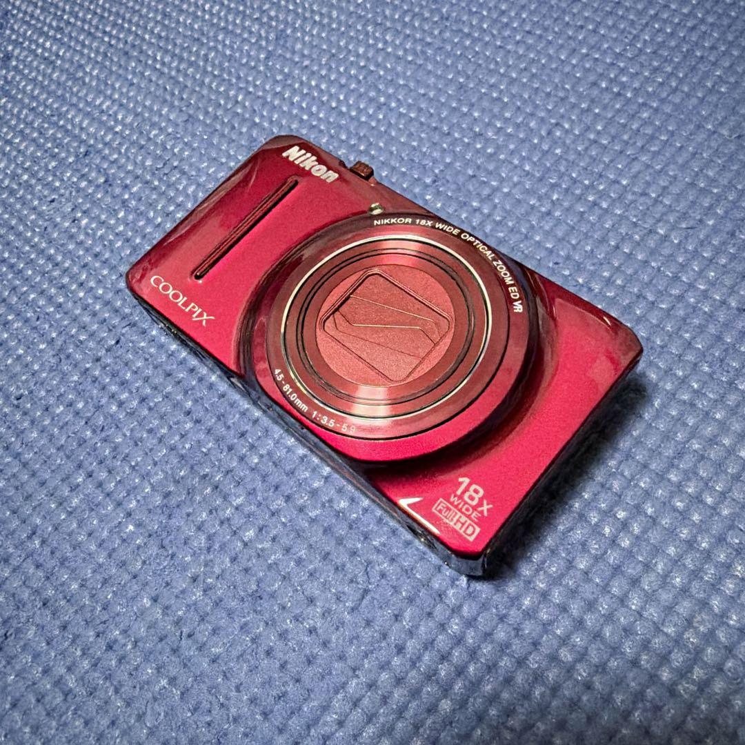 Nikon COOLPIX S9300 デジタルカメラ レッド本体 ジャンク
