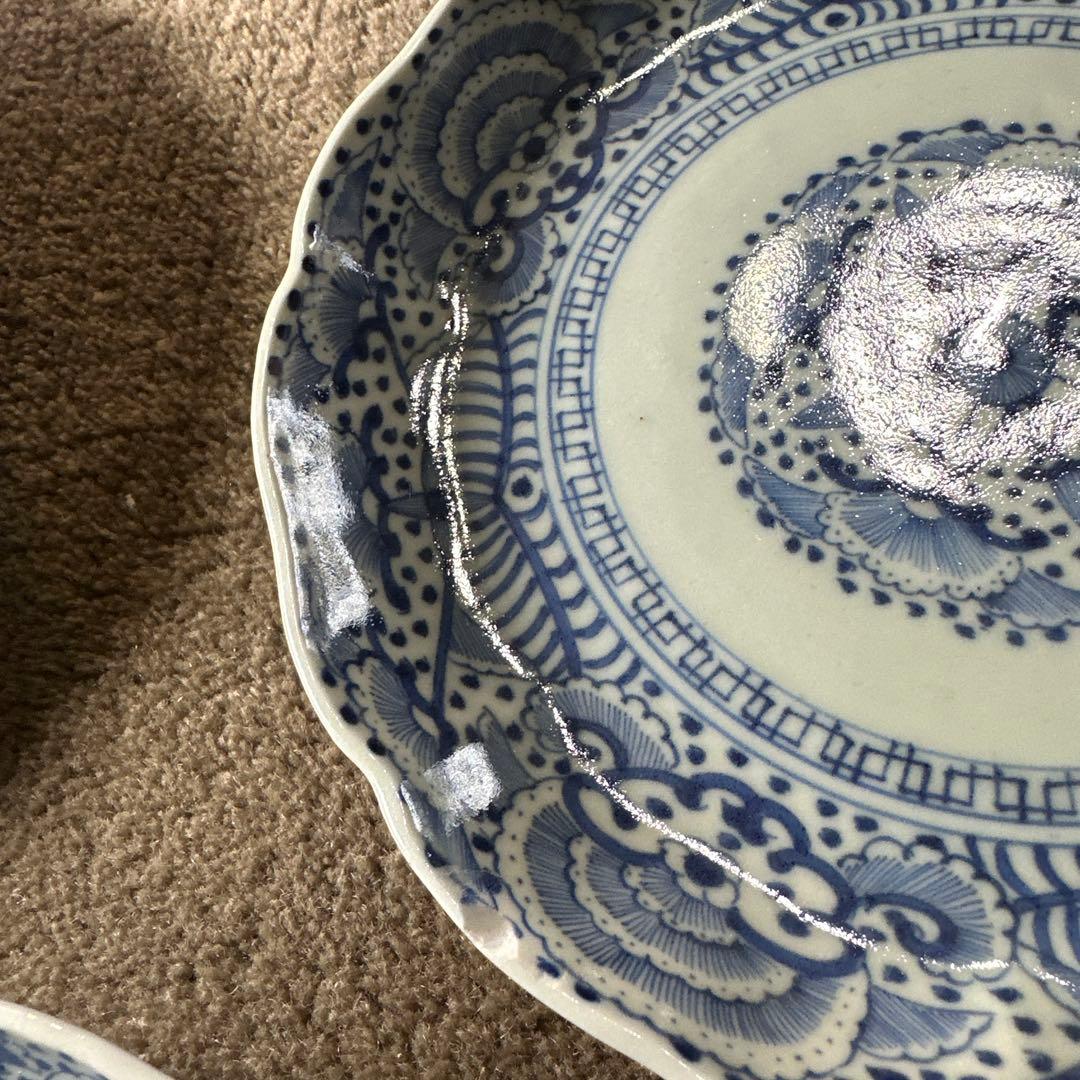 古伊万里 大明成化年製 中皿 3点 骨董品
