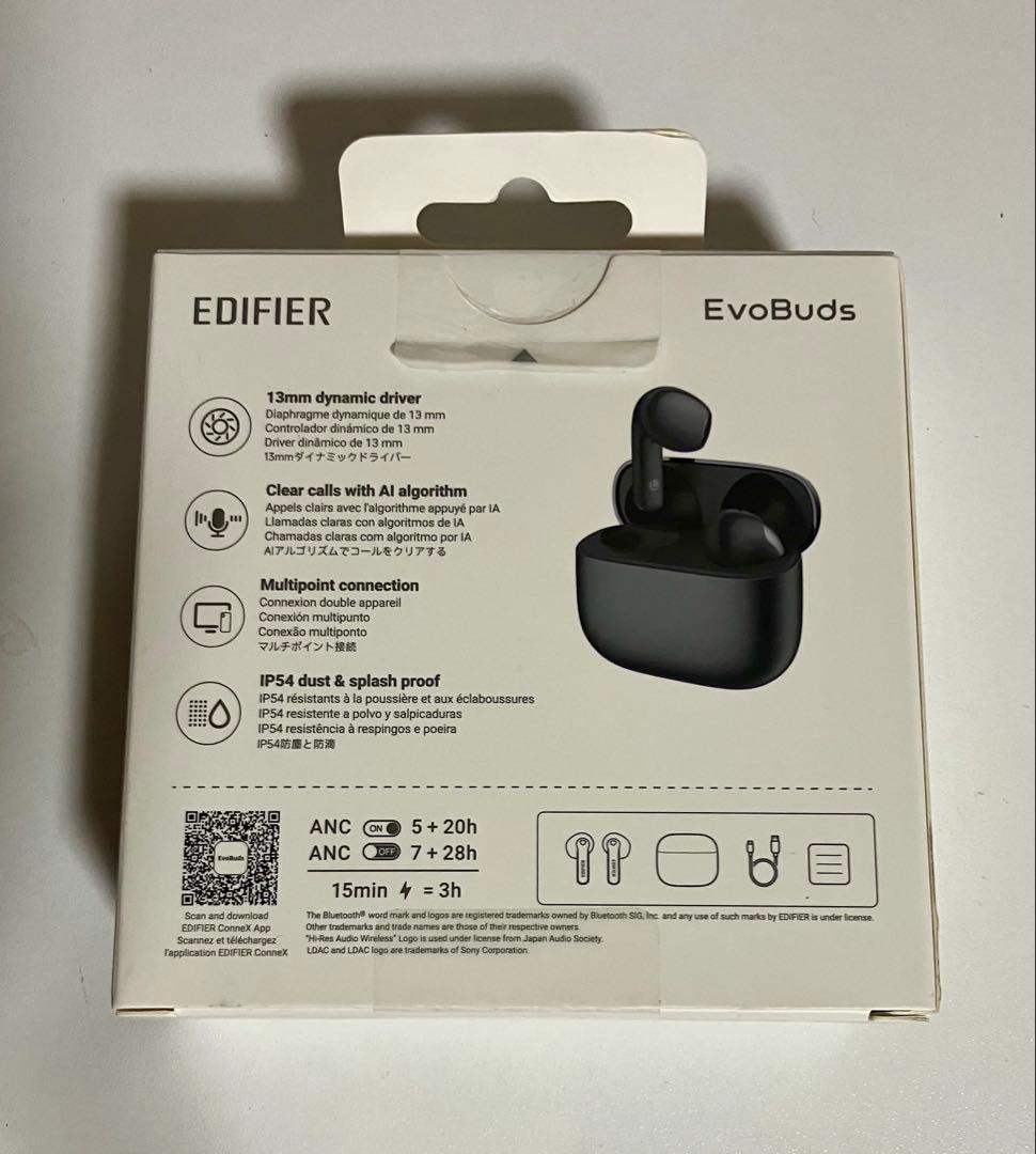 EDIFIER EvoBuds ブラック ワイヤレスイヤホン
