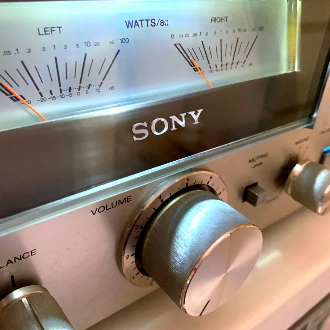 SONY プリメインアンプ TA-313 ソニー 大型パワーメーター 動作品