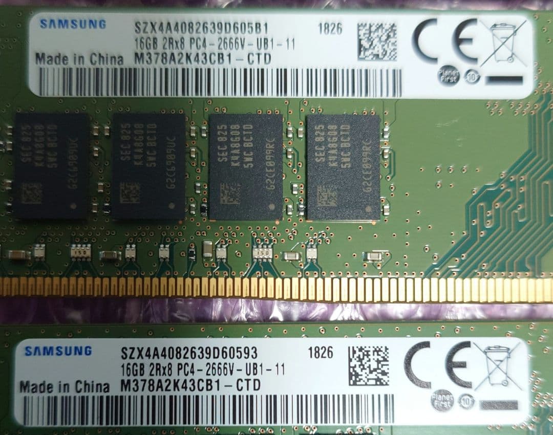 メモリ DDR4-2666 16GB 4枚セット(64GB)
