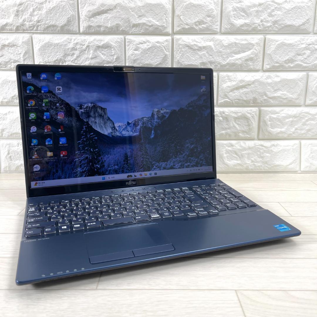 富士通 第11世代 i3 高速SSD512 メモリ8 オフィス ノートパソコン