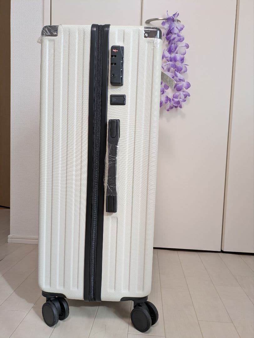 【未使用品】多機能スーツケース Lサイズ TSAロック フック カップホルダー付