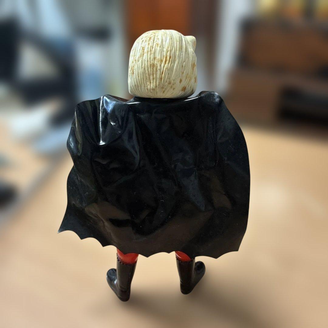 ブルマァク製　怪傑ライオン丸　黒マント付き希少ソフビフィギュア