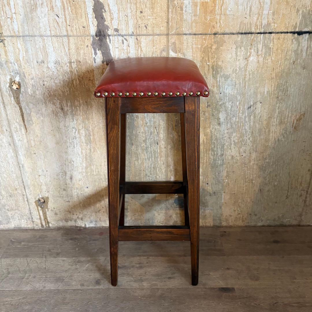 JAYCEE FURNITURE 英国ヴィンテージ　レザーシート　ハイスツール