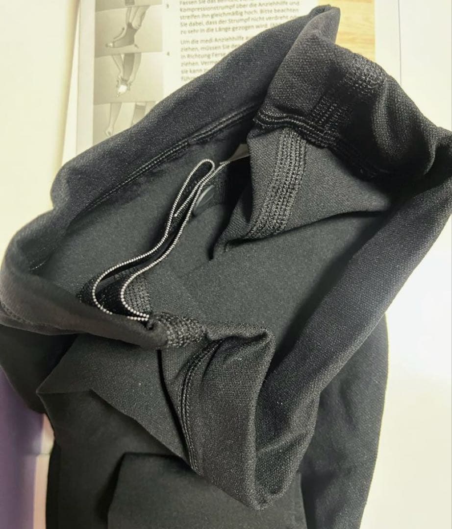 新品☆未着用 シグバリス 弾性ストッキング ブラック Sサイズ つま先なし