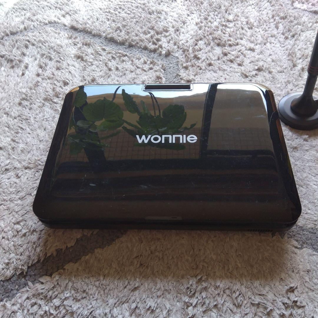 WONNIE ポータブルDVDプレーヤー W-JP1038 黒色