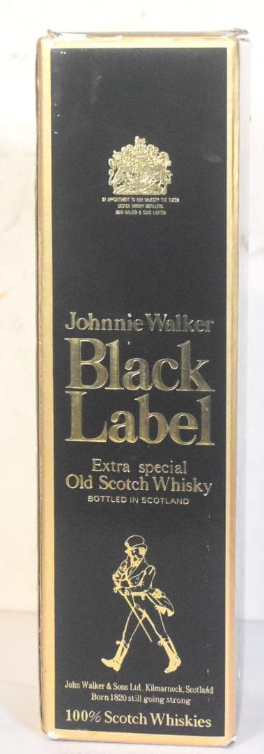【ジョニーウォーカー黒●金キャップ750ml●黒紋章箱入り●6-02-19-55