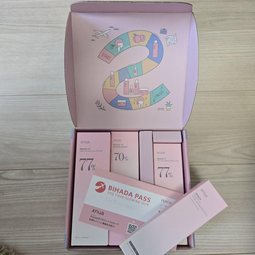 Anua 美肌旅　桃　セット　スキンケアセット　BOX 付き