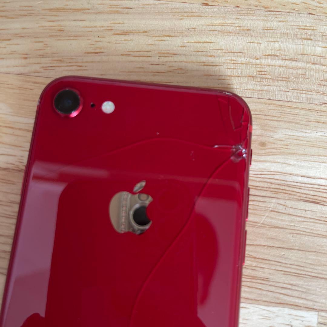 背面傷あり iPhone8 RED 赤 64GB