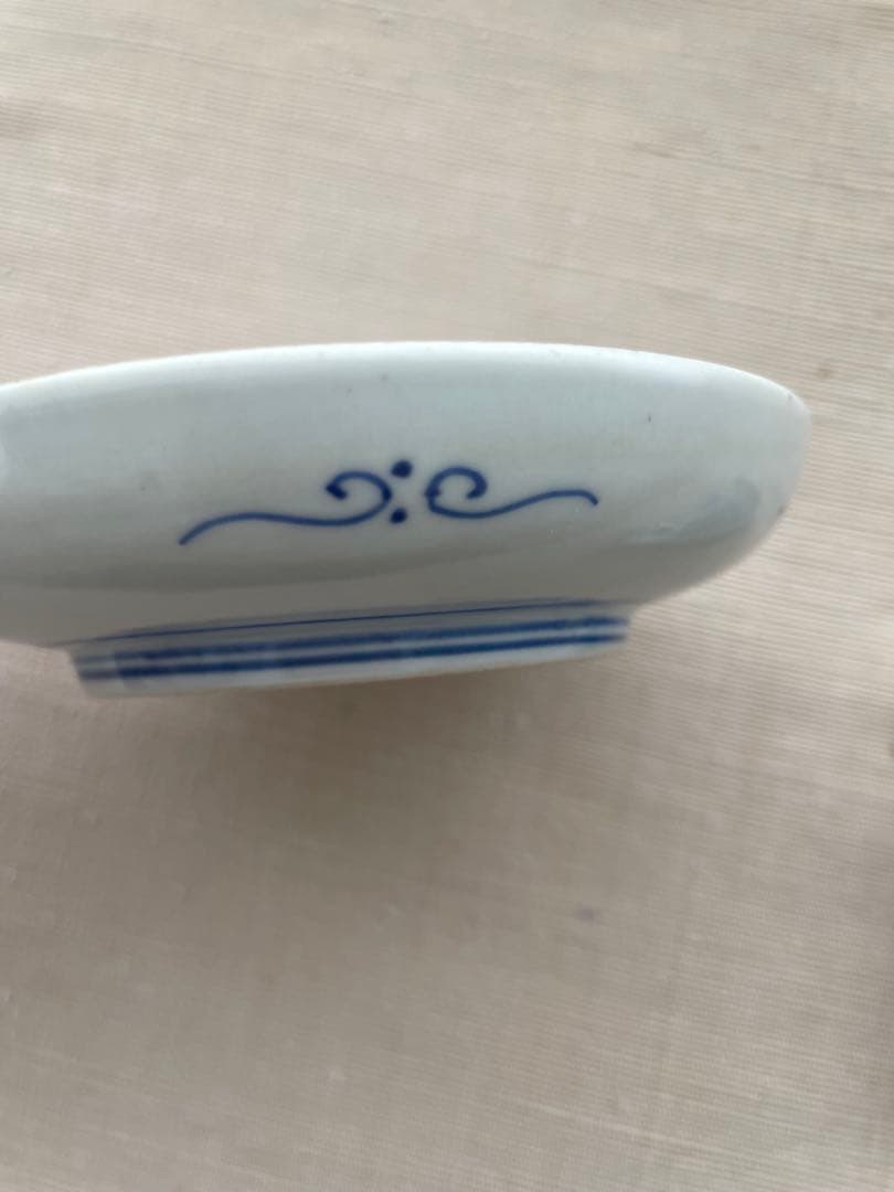 骨董 小皿 豆皿 セット 福光屋 染付 色絵 龍 オリエンタル 中華 まるかく