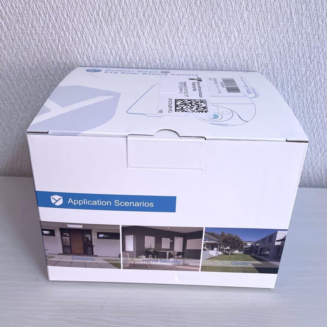 防犯カメラ　屋外　ソーラー　800万画素　WiFi 4K ワイヤレス　360度