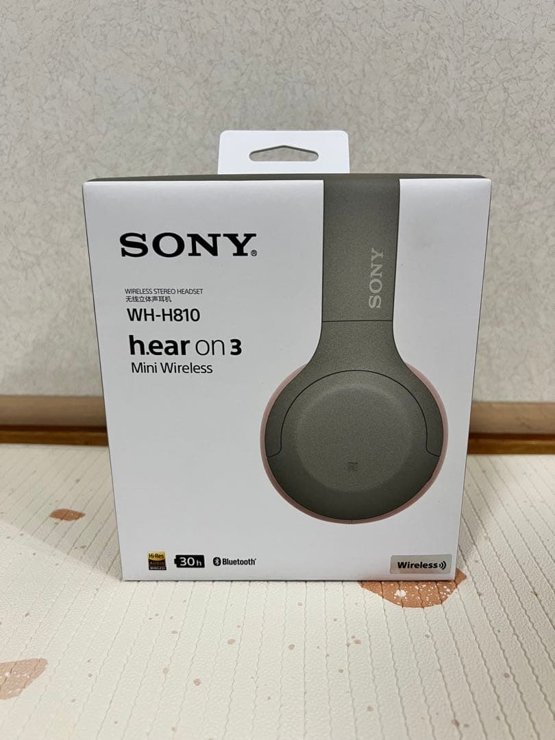 【新品未使用】Sony WH-H810 ワイヤレスヘッドホン アッシュグリーン