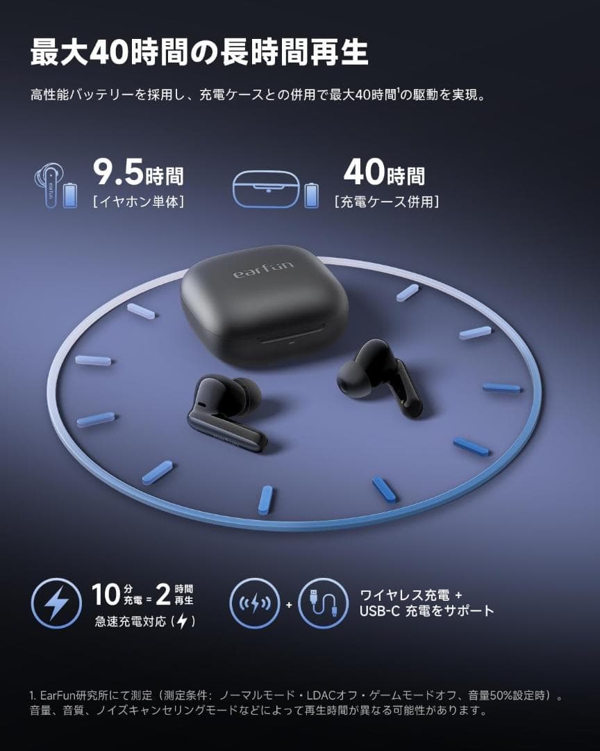 【新品・未開梱】EarFun Air Pro 4i ワイヤレスイヤホン ブラック