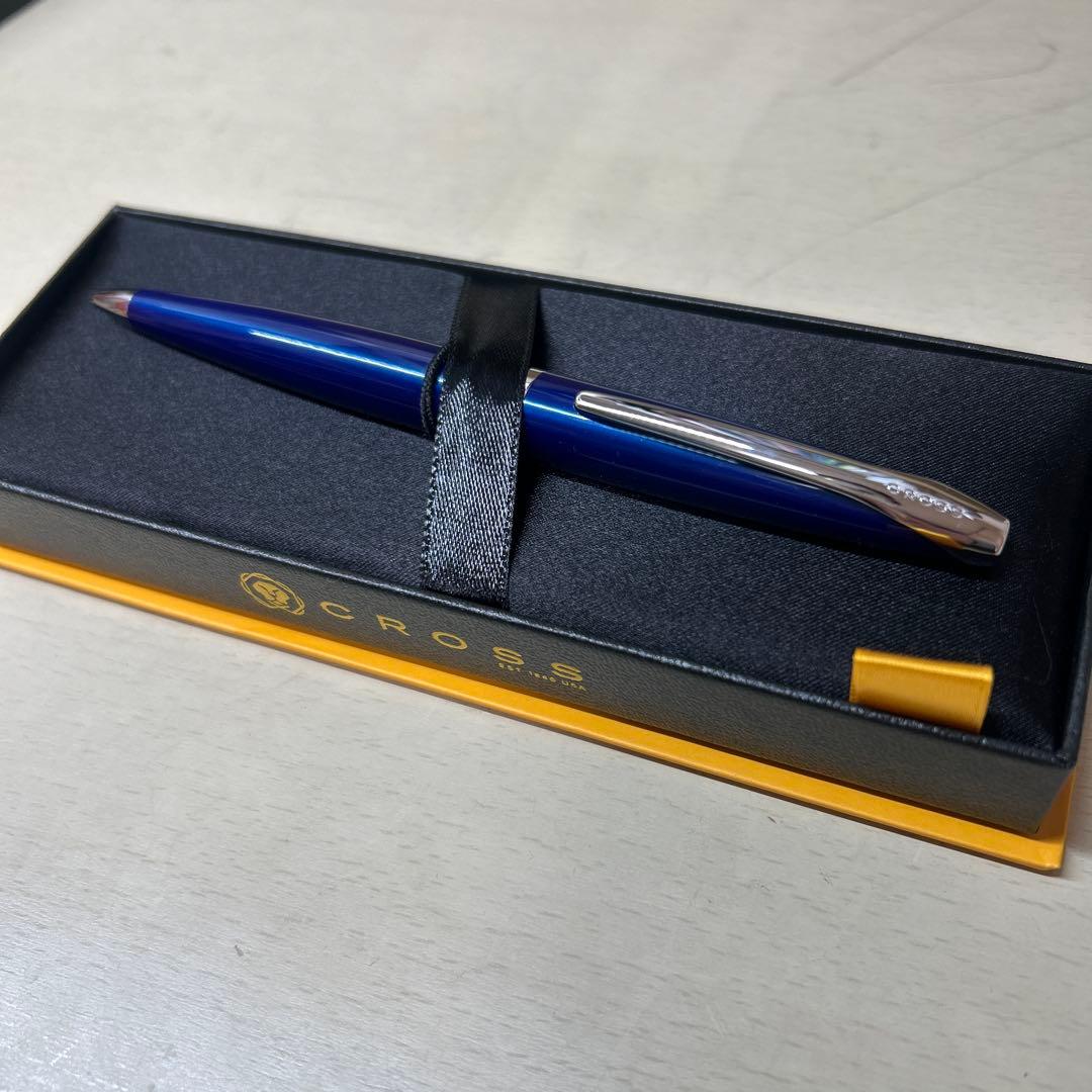 【新品未使用】 CROSS ボールペン ブルー