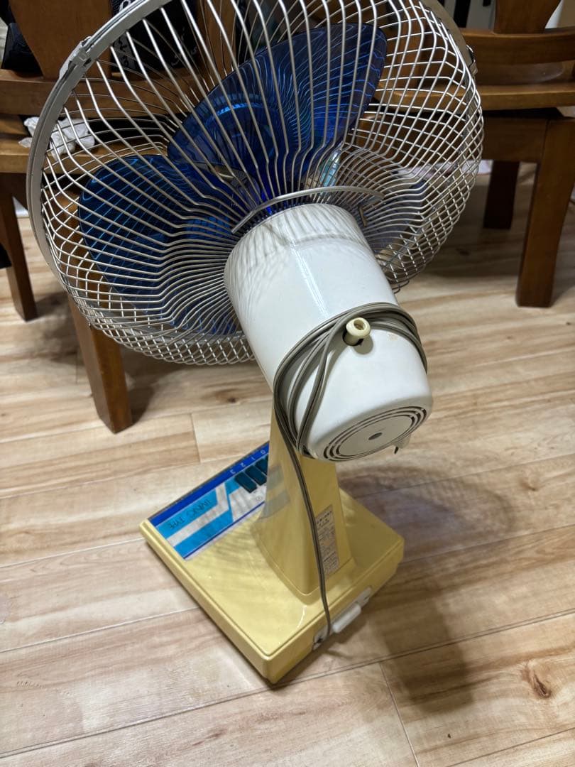 SANYO リビングタイプ 扇風機 青/黄色