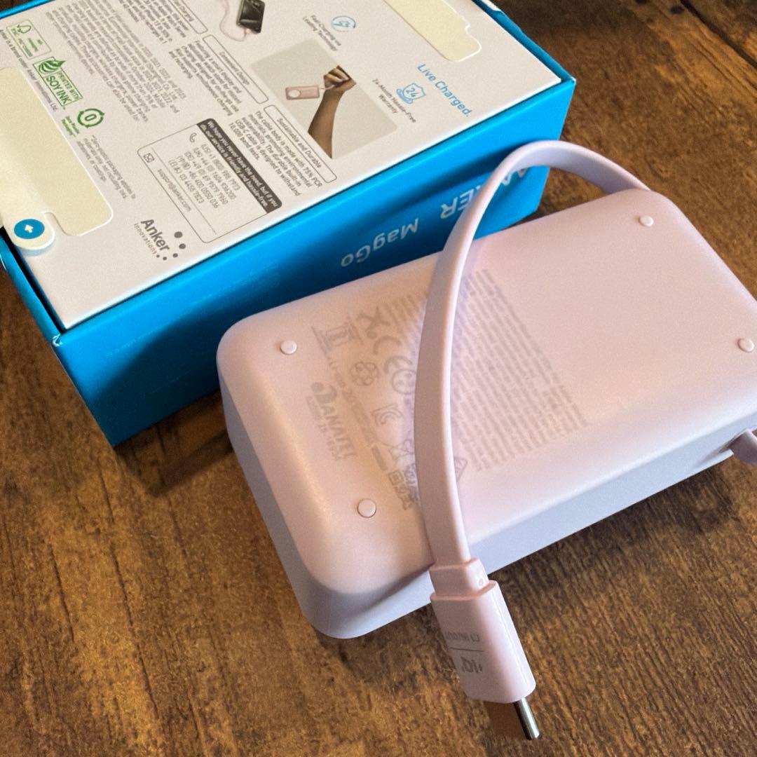 アンカー　ピンク　Anker MagGo Power Bank