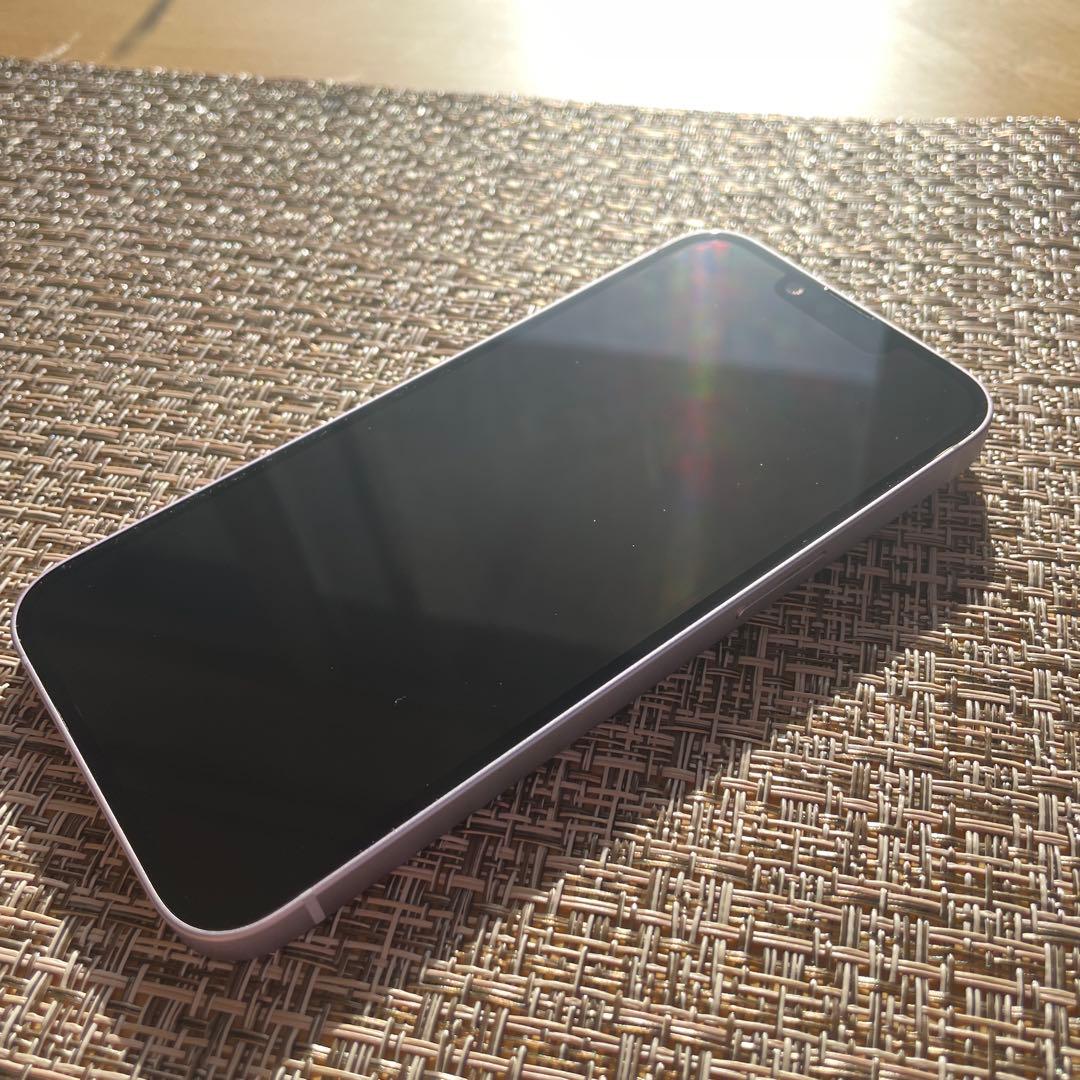 iPhone 14 パープル　バッテリー90%容量128GB SIMフリー
