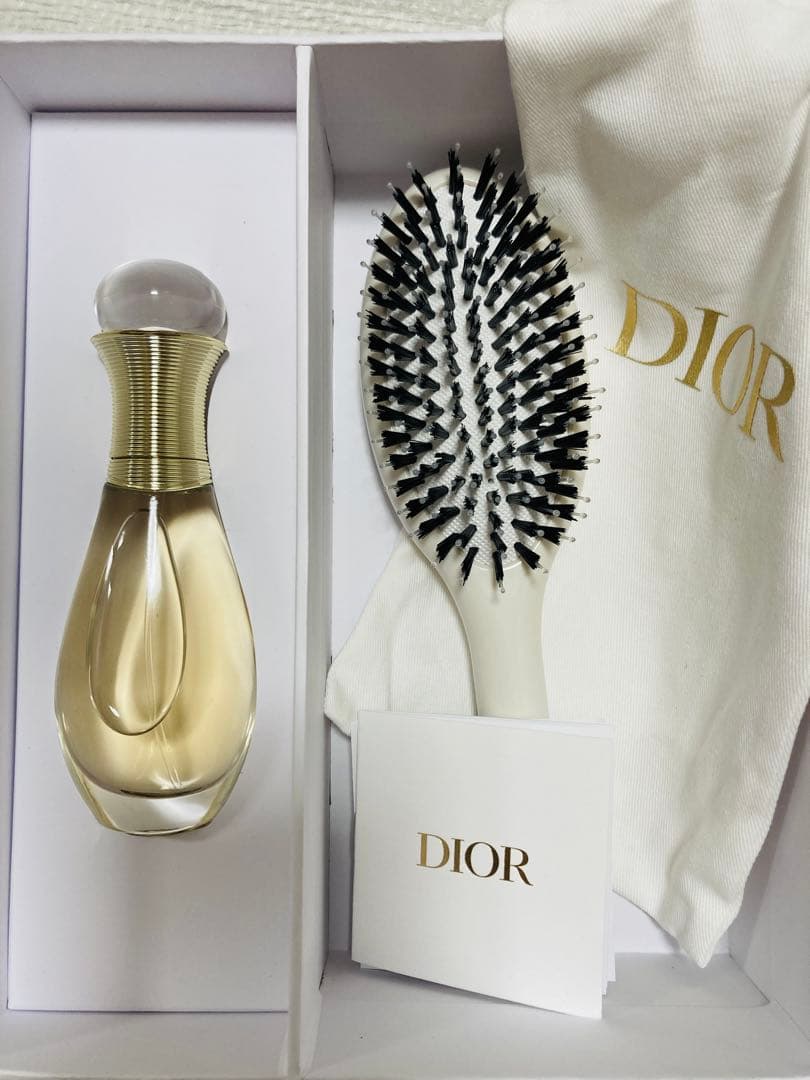 Dior ジャドールヘアミスト　ヘアブラシ　セット　バースデーギフト　プラチナ