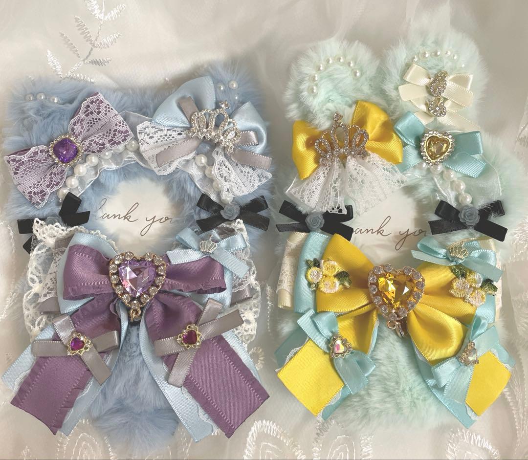 【25-110】ぬい服ちびぐるみ　いつぬい12センチリボン　ヘッドドレス