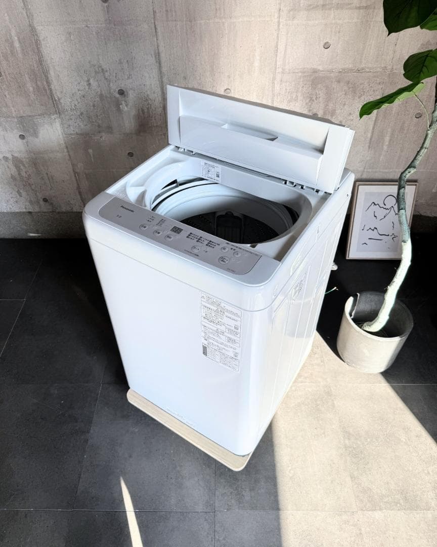 設置まで✨ Panasonic 一人暮らし用洗濯機 5kg✨ 2023年製⭕️