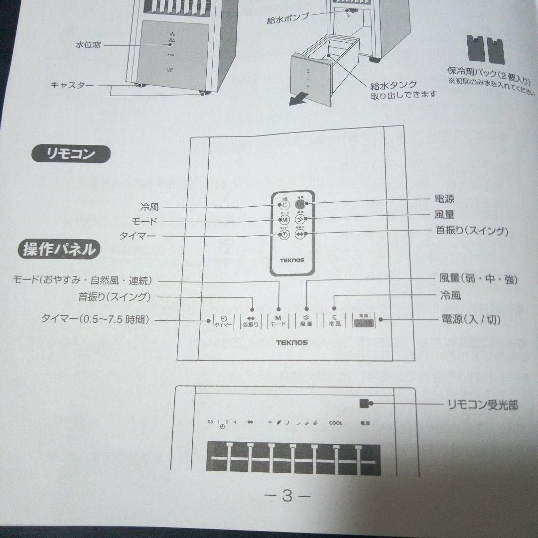 TEKNOS IR-CF20 冷風機