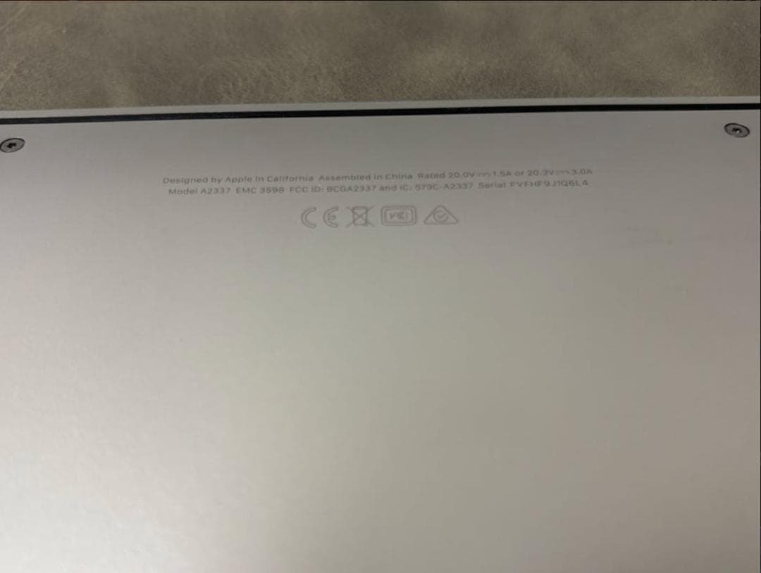 Macbook Air M1 英語配列 USキーボード
