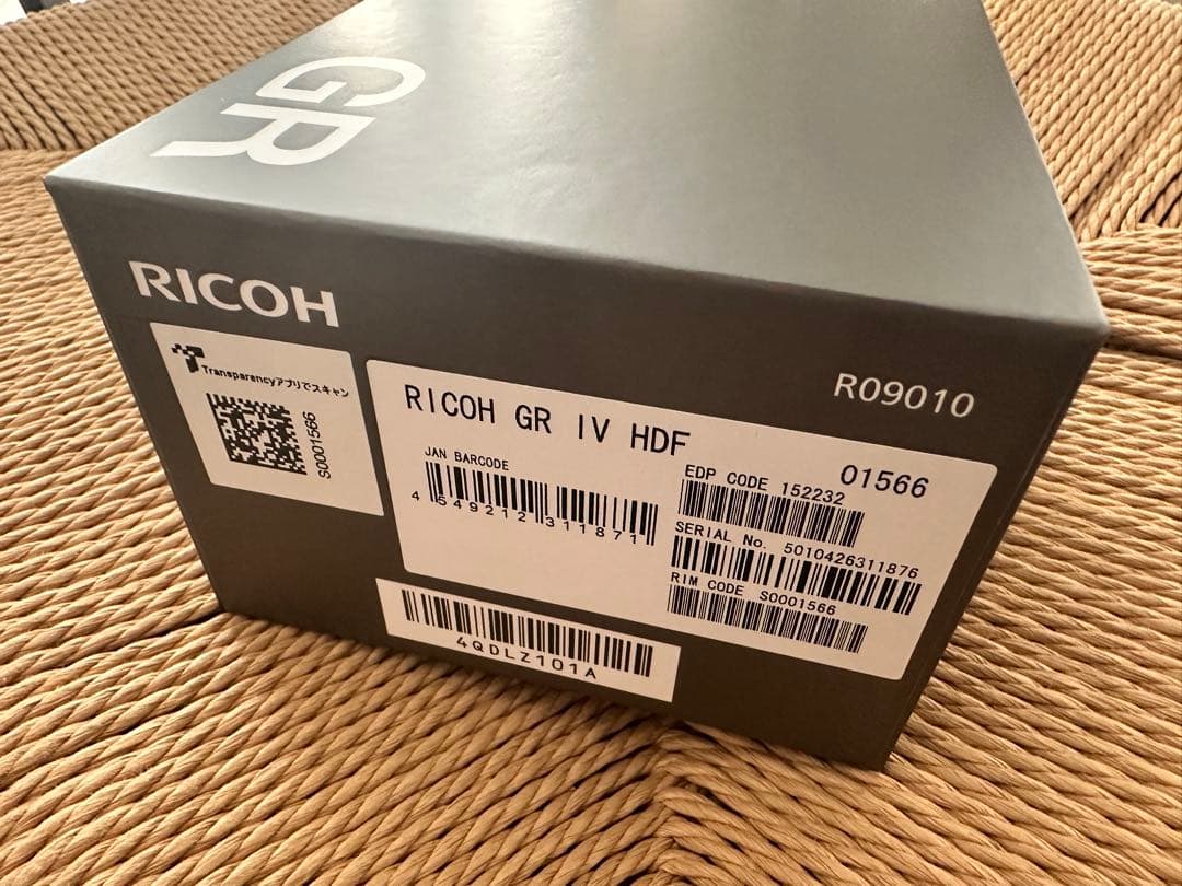 新品未使用品 RICOH GR IV HDF
