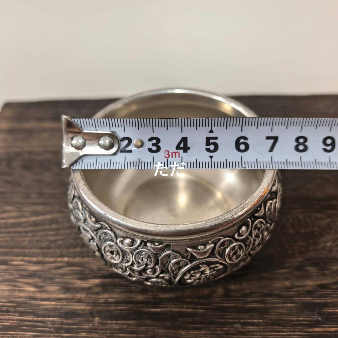 銅銭聚宝盆 ・ 金属工芸品 ・ 風水・財運・運勢・籤運・置物