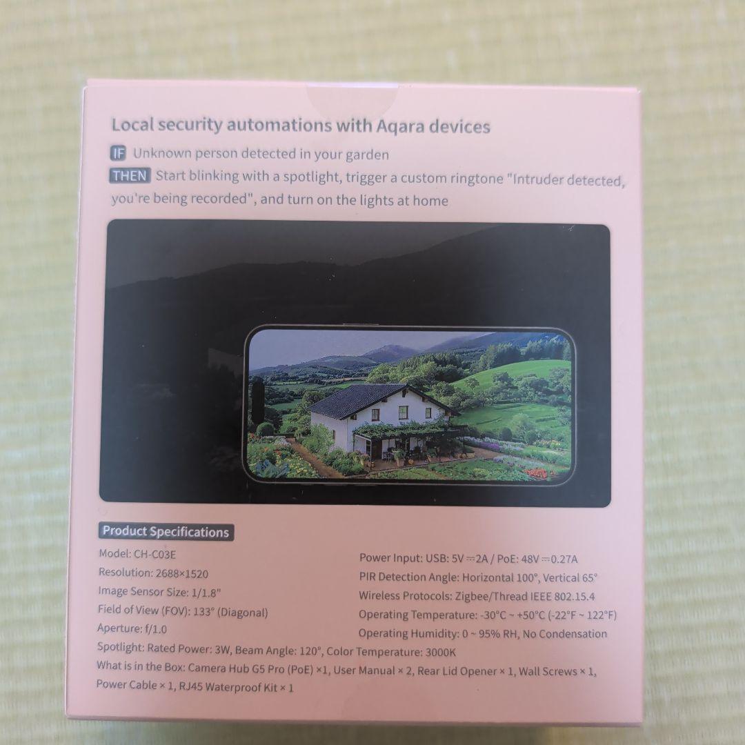 Aqara G5 Pro PoE 防犯カメラ