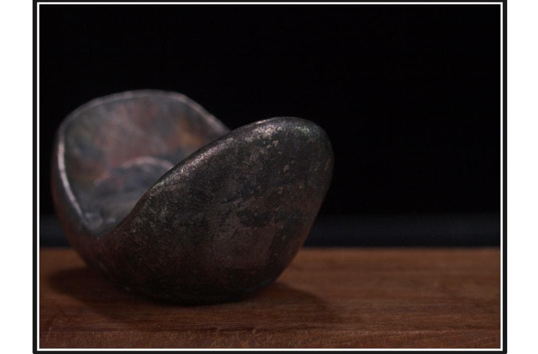 骨董市仕入れ品　中国清時代の銀錠　金元宝　激安骨董品 DE1103D4-4