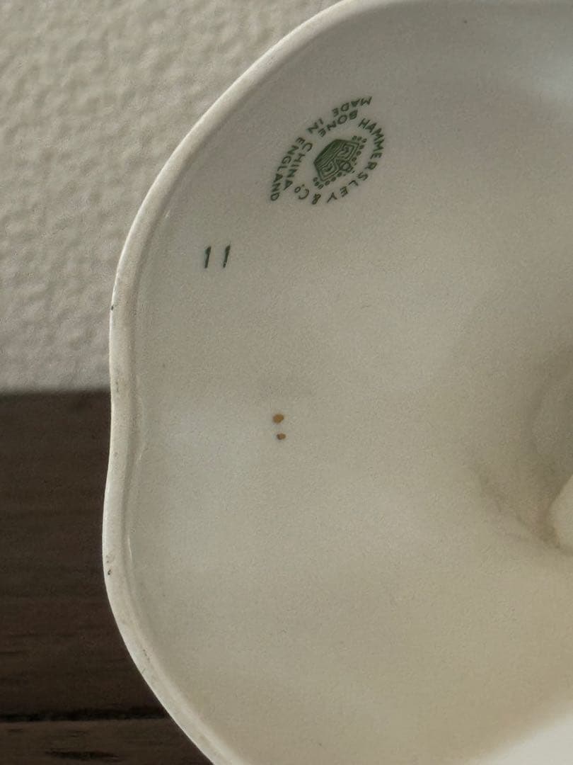 【ハマースレイ】花柄陶器ハンドベル