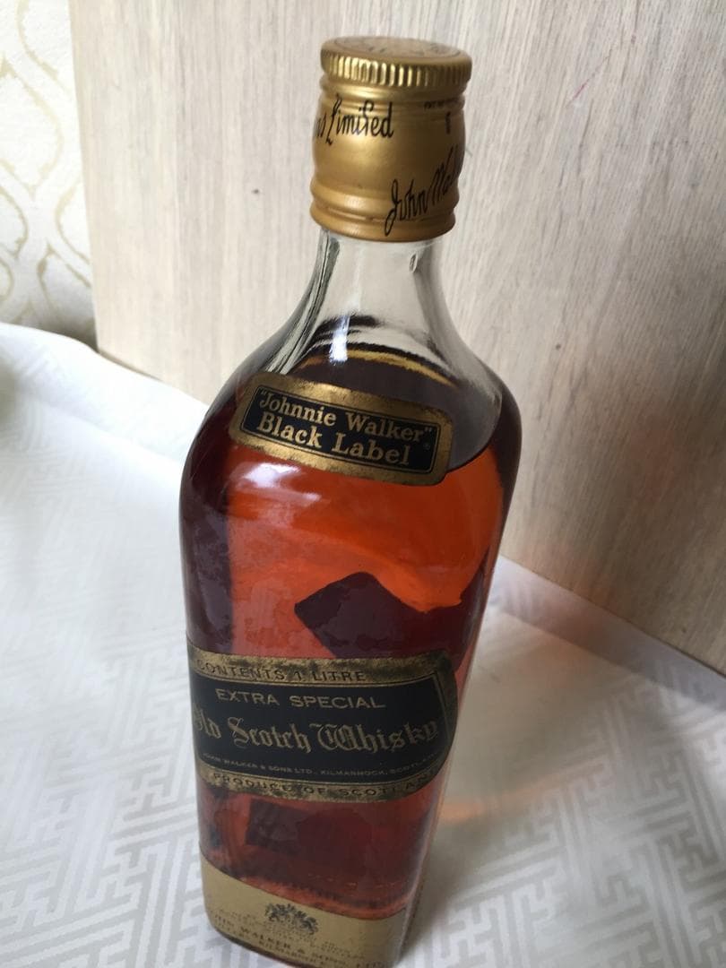 古酒 特級 ジョニーウォーカー ブラックラベル 金キャップ 760ml