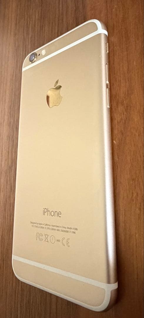 Apple iPhone 6 16GB ゴールド バッテリー100% 純正カバー