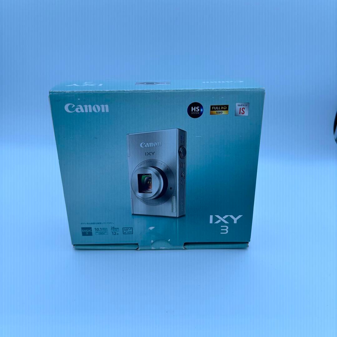 【未使用に近い】Canon IXY3 PC1736デジタルカメラ レッド 箱付